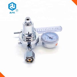 Brass Plated Brass Air Regulator Low Pressure With Argon Flowmeter CE Approved