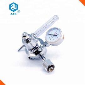 Brass Plated Brass Air Regulator Low Pressure With Argon Flowmeter CE Approved