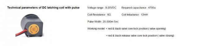 Клапан соленоида AC24V полива диафрагмы магнитный для воды 3