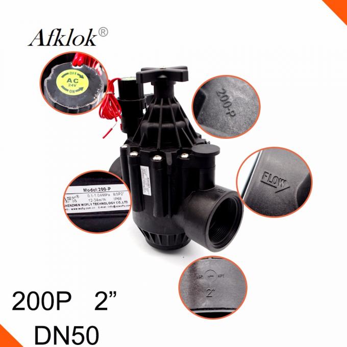 Клапан соленоида AC24V полива диафрагмы магнитный для воды 4